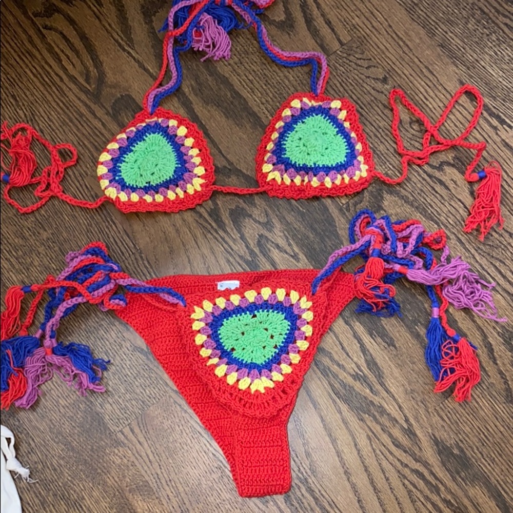 Andi Bagus Crochet bikini set